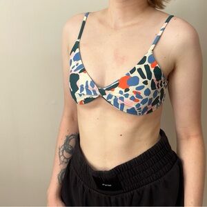 Multicolor splotch fun bikini set